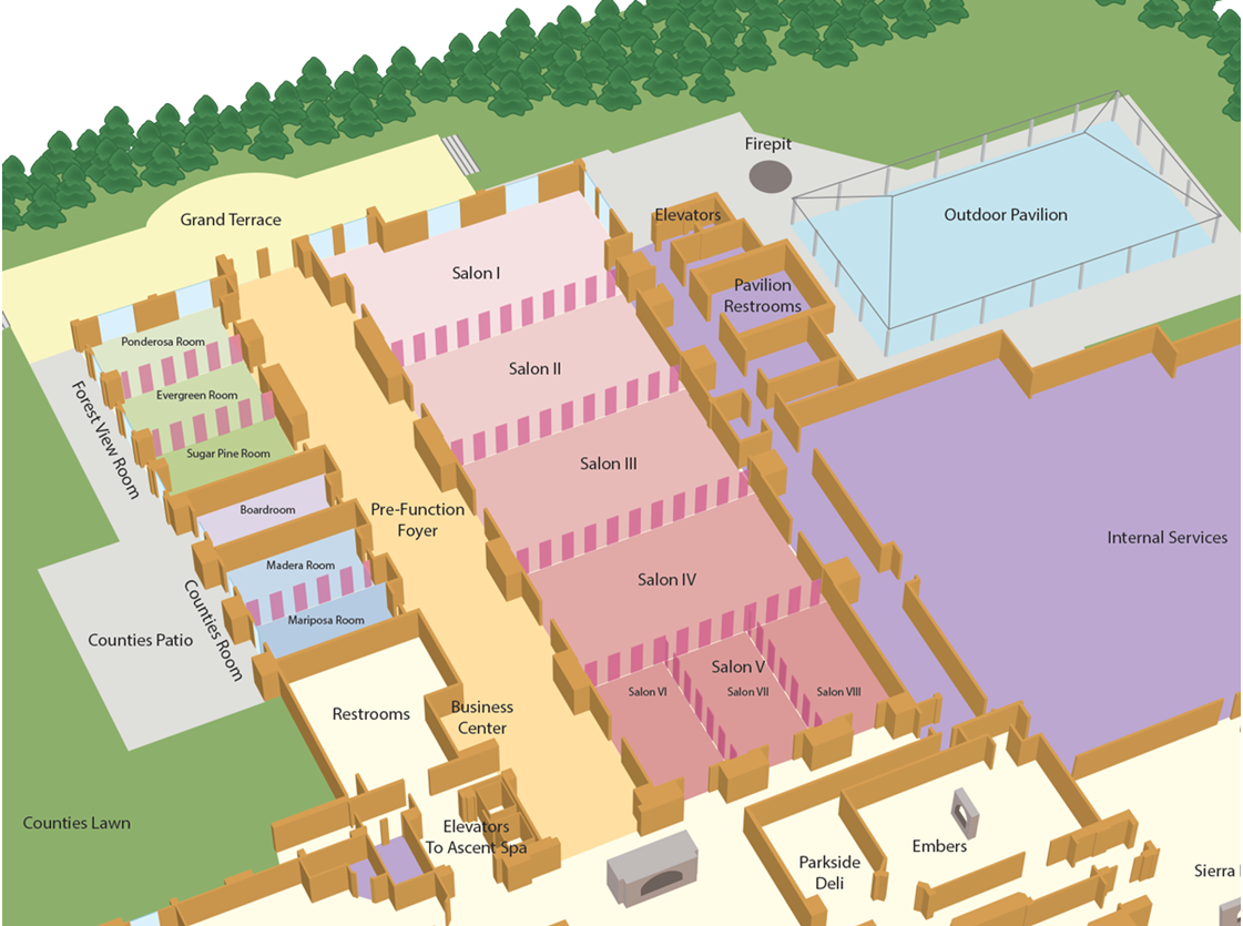 Tenaya Lodge meeting space floor plan detail