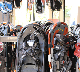 Snowshoe rentals at Tenaya Lodge