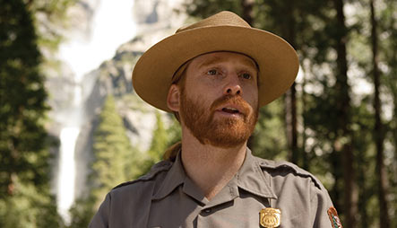 Ranger giving presentation in Yosemite Valley