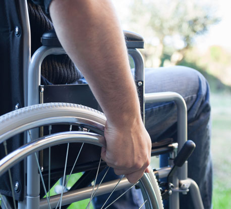 Man in wheelchair