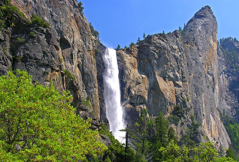 Bridalveil Fall in Yosemite Valley