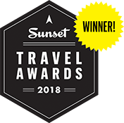 Sunset Magazine 2018 Travel Award Winner
