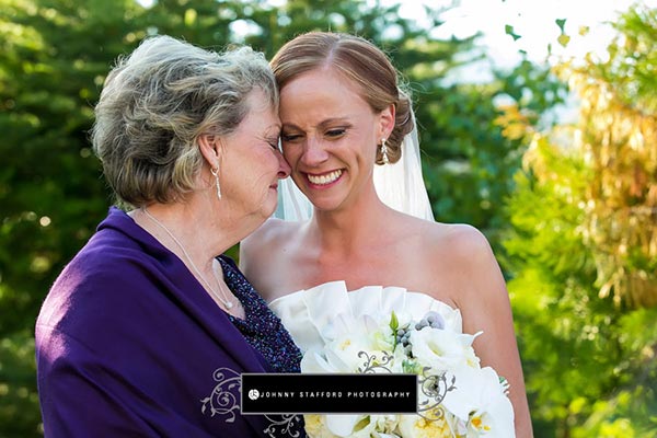 Johnny Stafford wedding photography - mother and bride at Tenaya Lodge